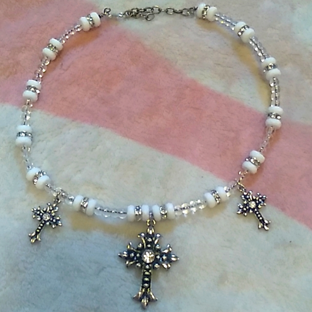 Handmade cross necklace